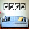 FONDO2 Set Ases de Baraja – 4 piezas, 120 × 40 cm